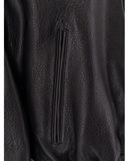 TONYWACK Black Vintage Leather Jacket for men