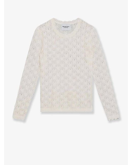 Maglia Traforata Obeline di Isabel Marant in White