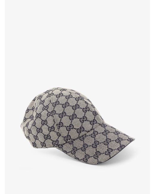 Gucci Gray Gg Fabric Hat