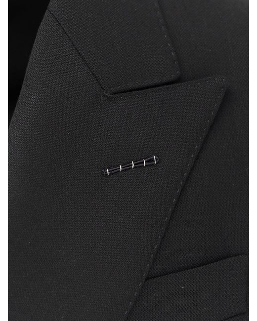 Blazer Doppiopetto di Tom Ford in Black da Uomo