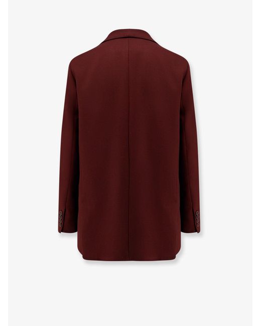 Max Mara Red Velvet Cotton Tracksuit Bottoms