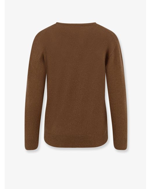 The Row Brown Noler Cashmere Sweater