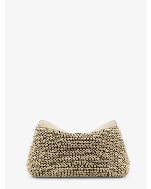 Totême  Multicolor T-Lock Woven Leather Clutch