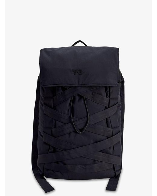 Y-3 Blue Y-3 Cinch Backp Nylon Backpack for men