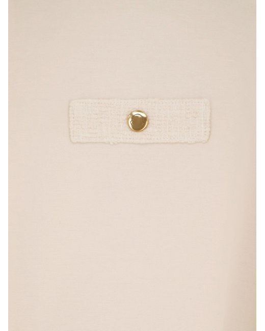 Moncler Natural Cotton T-Shirt