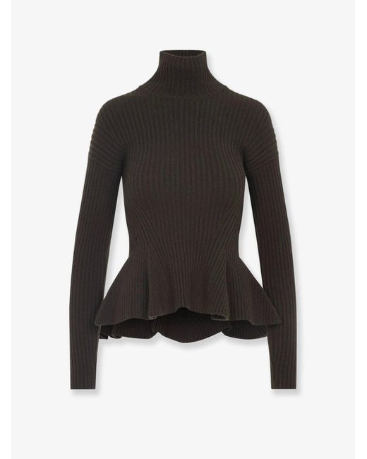 Max Mara Black Bolsena Wool And Cashmere Turtlenck Sweater