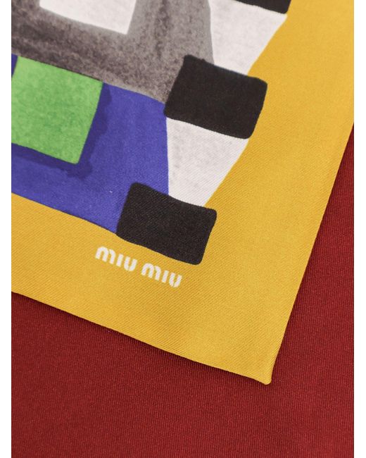 Sciarpa di Miu Miu in White