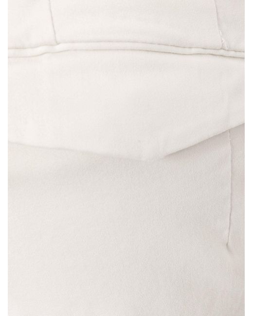 PT Torino White Style Stretch Cotton Master Fit Trousers for men