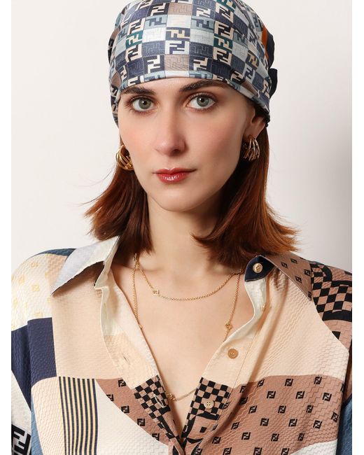 F Is Earrings-Donna di Fendi in Metallic