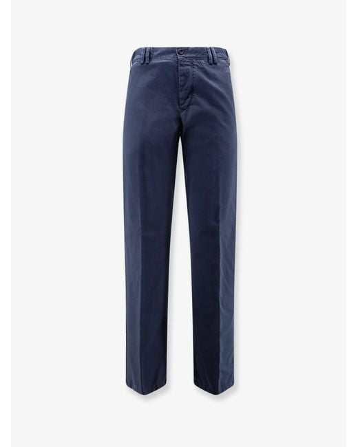PT Torino Blue Reworked Michael Deluxe Cotton Trousers for men