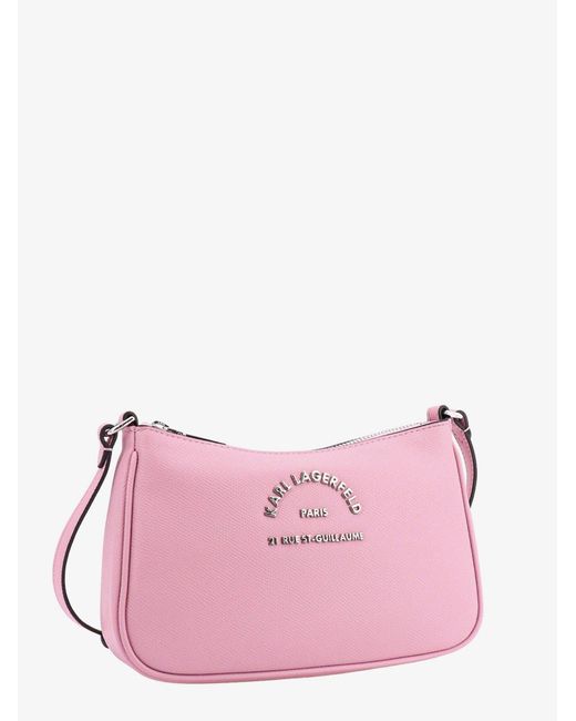 Karl Lagerfeld Pink Rue St-guillaume Small Crossbody Bag