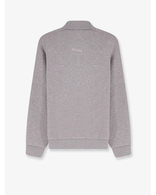 Polo Con Patch Logo di DUNST in Gray da Uomo