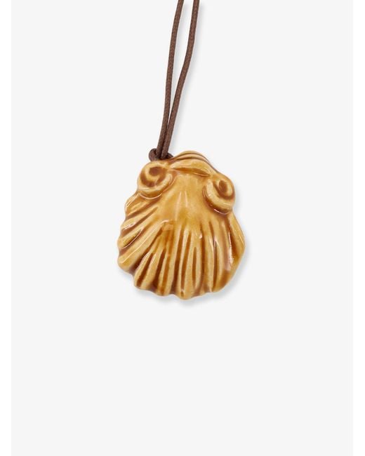 MATA STUDIO White Venere Glazed Ceramic Necklace