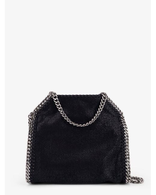 Stella McCartney Black Falabella Shaggy Deer Shoulder Bag