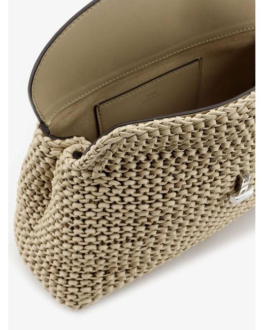 Totême  Multicolor T-Lock Woven Leather Clutch
