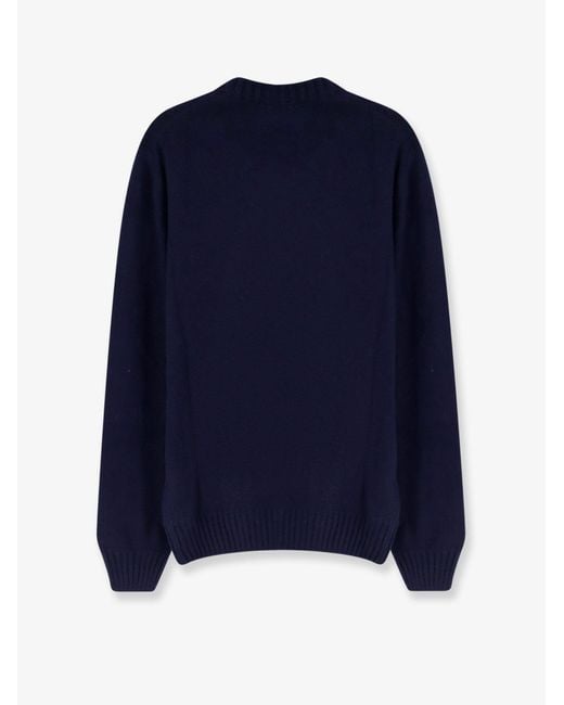 Gran Sasso Blue Cashmere Sweater for men