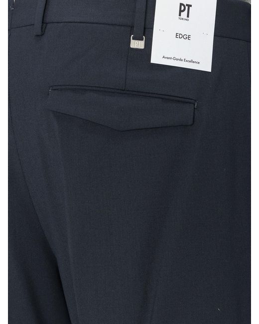 PT Torino Blue Michael Trousers for men