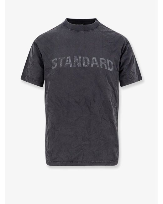 Balenciaga Black Standard Cotton T-Shirt for men