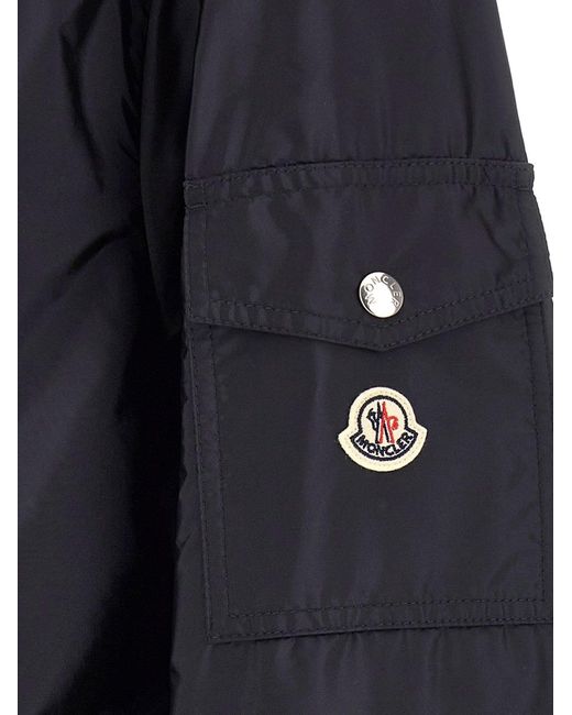 Moncler Blue Mornay Windbreaker Jacket for men