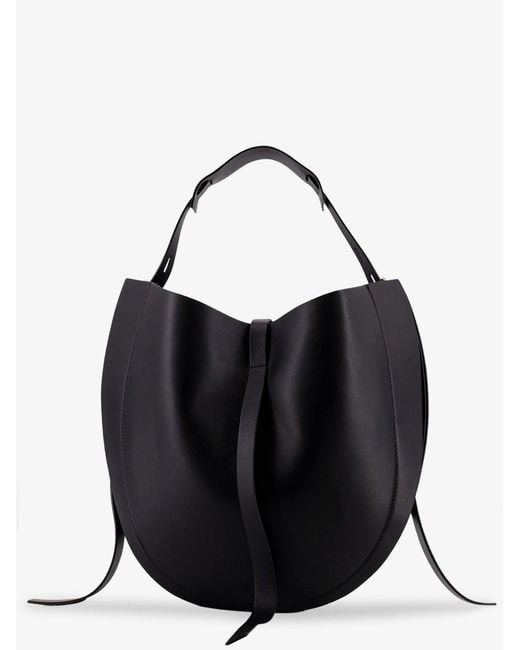 MINOBOSSI Black Liz Leather Crossbody Bag