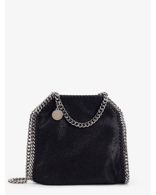 Stella McCartney Black Falabella Shaggy Deer Shoulder Bag