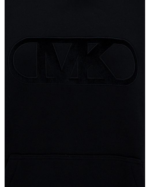 Michael Kors Black Long Sleeves Regular Fit Ribbed Profile Sweatshirts