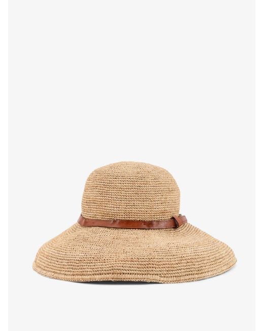 IBELIV Natural Rova Raffia Hat