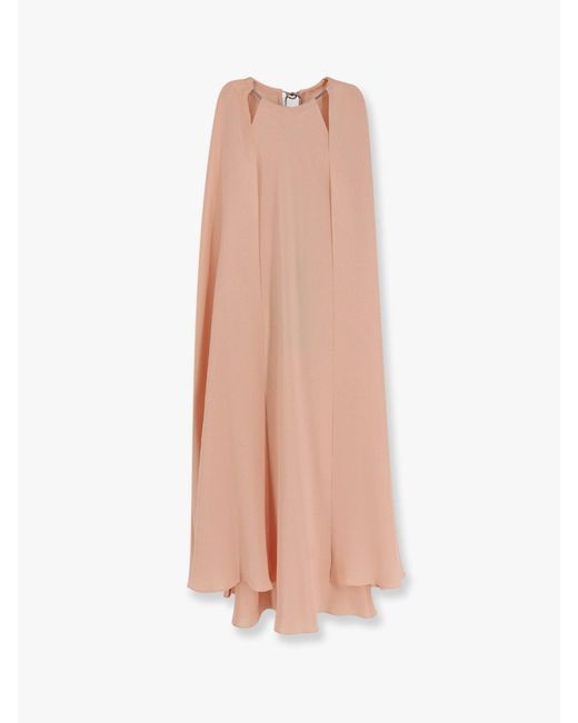 【送料&関税込】Max Mara Managua Silk Long Dress With Silk C Managua silk long dress with silk cape and metal detail MAX