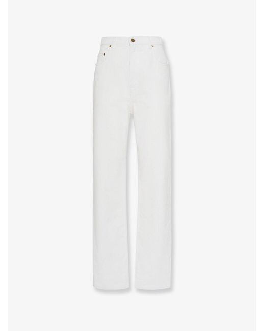 Golden Goose Deluxe Brand White Denim Trousers