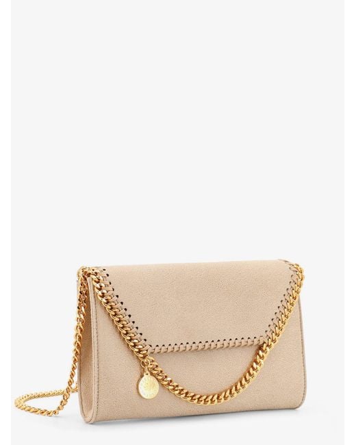 Stella McCartney Natural Falabella Wallet Shaggy Deer Crossbody Bag