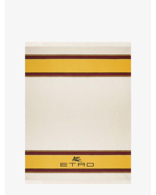 Etro Home Yellow Small Blanket