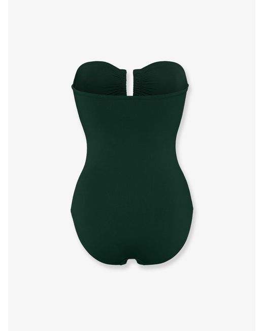 Eres Green Cassiopee Lycra One Piece Swimsuit