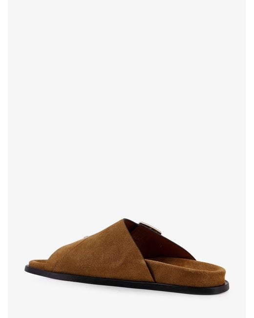Alohas Brown Alba Suede Sandals