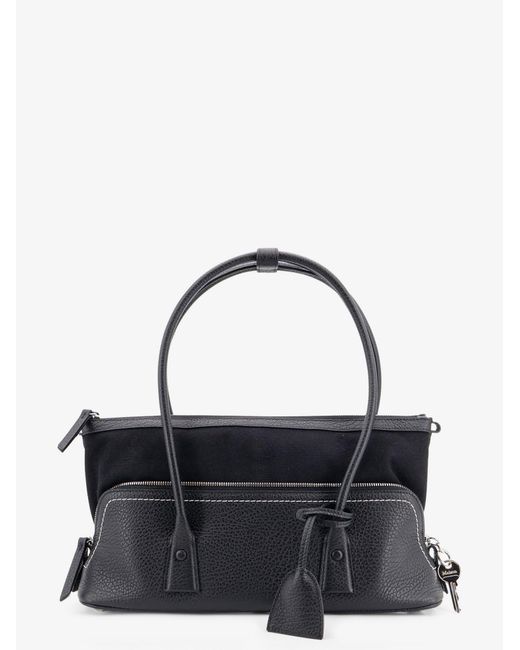 Maison Margiela Black 5Ac Shoulder East West Leather Shoulder Bag