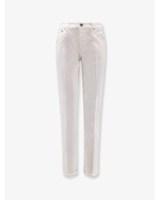 PT Torino White Reggae Denim Trousers for men