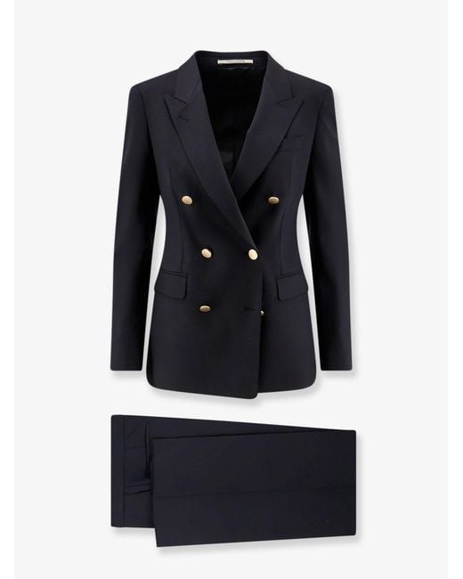 Tagliatore Blue Parigi Bistretch Virgin Wool Suit