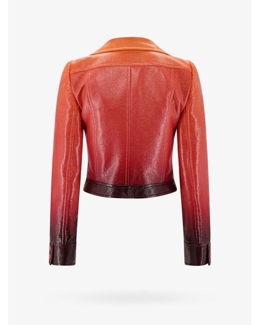Courreges Red High Collar Jackets