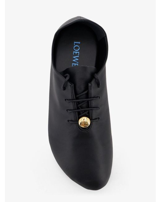 Loewe Black Pebble Soft Leather Sneakers