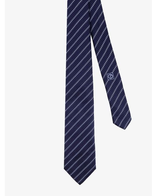 Giorgio Armani Blue Silk Tie for men