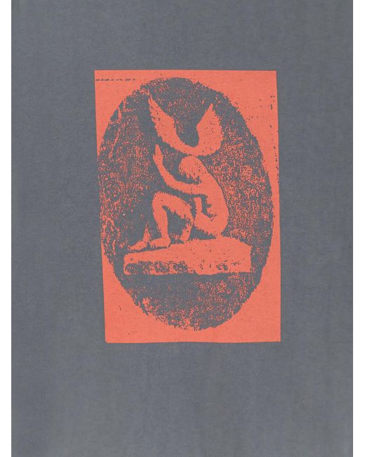 Oamc Peacemaker Gray Cotton T-Shirt for men