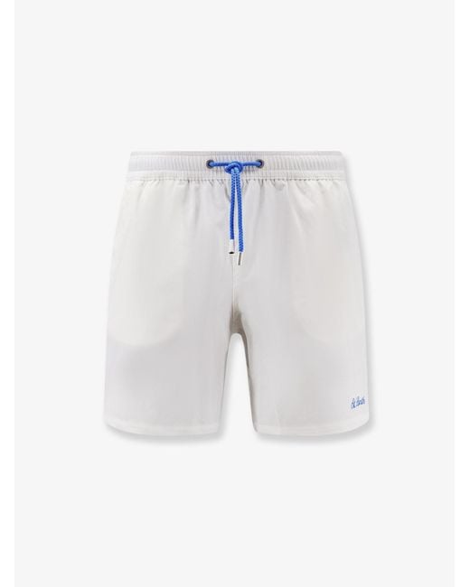 Mc2 Saint Barth Blue Comfort Recycled Nylon Swim Boxer Shorts for men