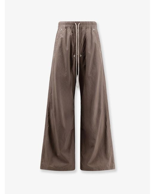 Rick Owens Brown Cotton Trousers for men
