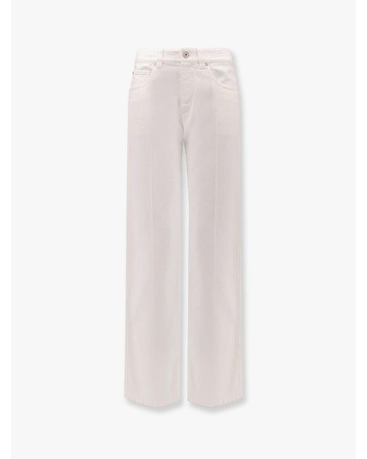 Brunello Cucinelli White Trouser
