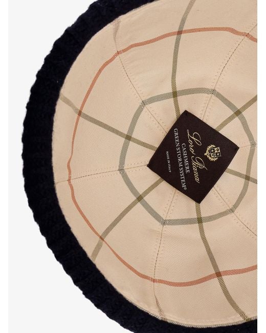 Loro Piana Blue Brando Cashmere Hat for men