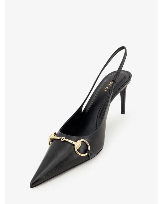 Gucci White Leather Pumps