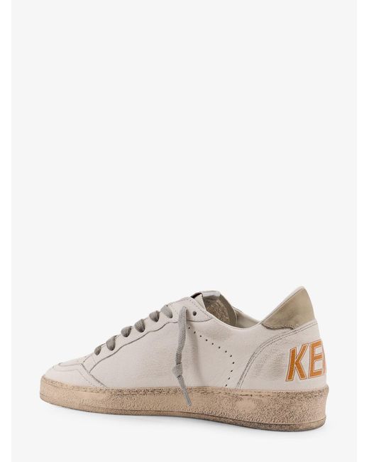 Golden Goose Deluxe Brand White Deluxe Brand Ball Star Leather Sneakers for men