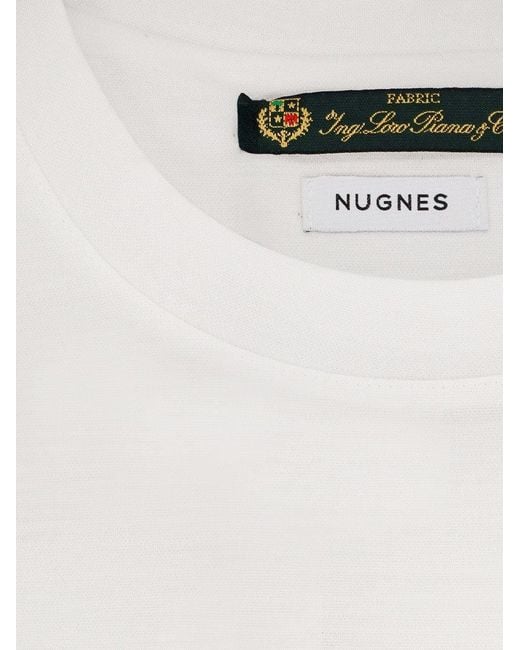 NUGNES 1920 White Cotton T-Shirt for men
