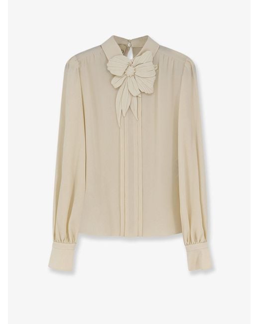 Valentino White Silk Shirt