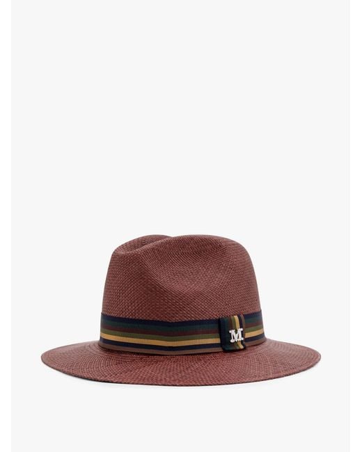 Max Mara Brown Rodesia Rafia Hat