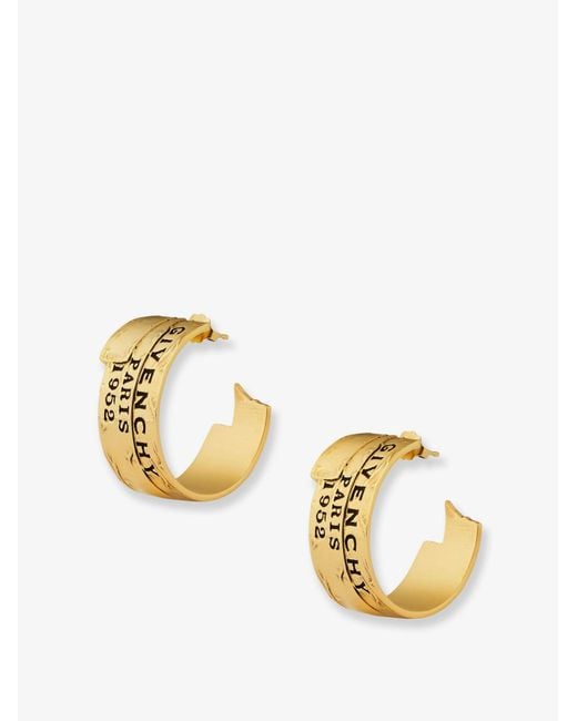 Tape Metal Earrings With Finishes-Donna di Givenchy in Metallic